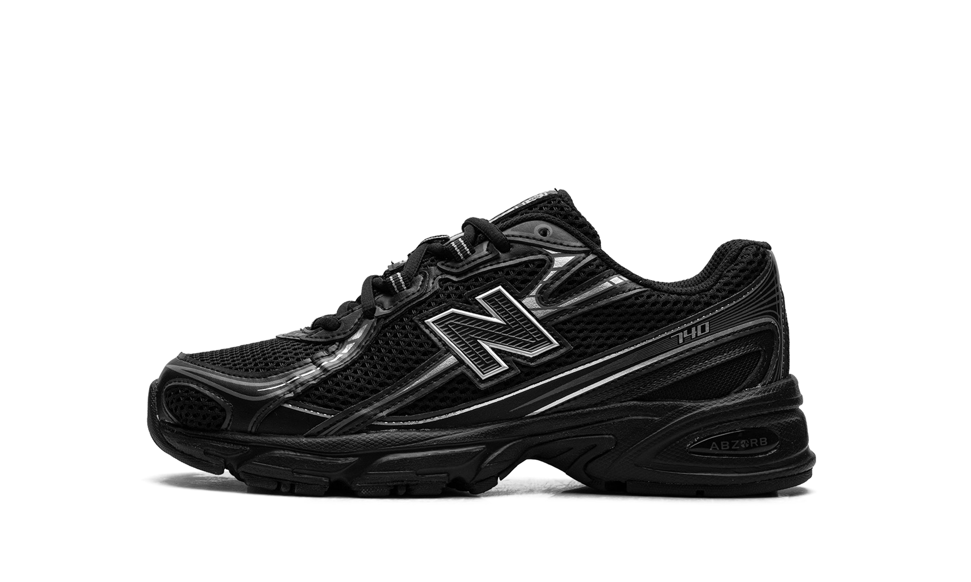 New Balance 740 Black Silver Metallic