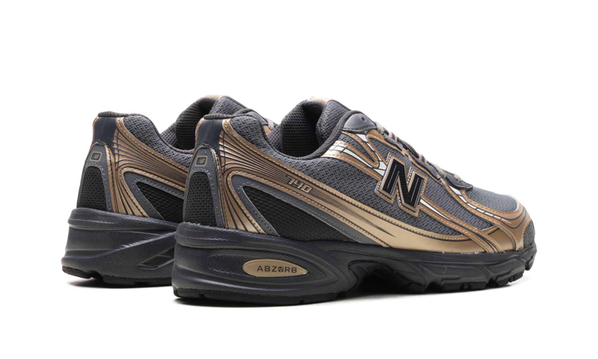 New Balance 740v2 Black Castlerock Gold Metallic