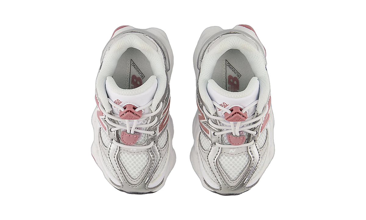 New Balance 9060 Bungee Lace White Rosewood Silver (TD)