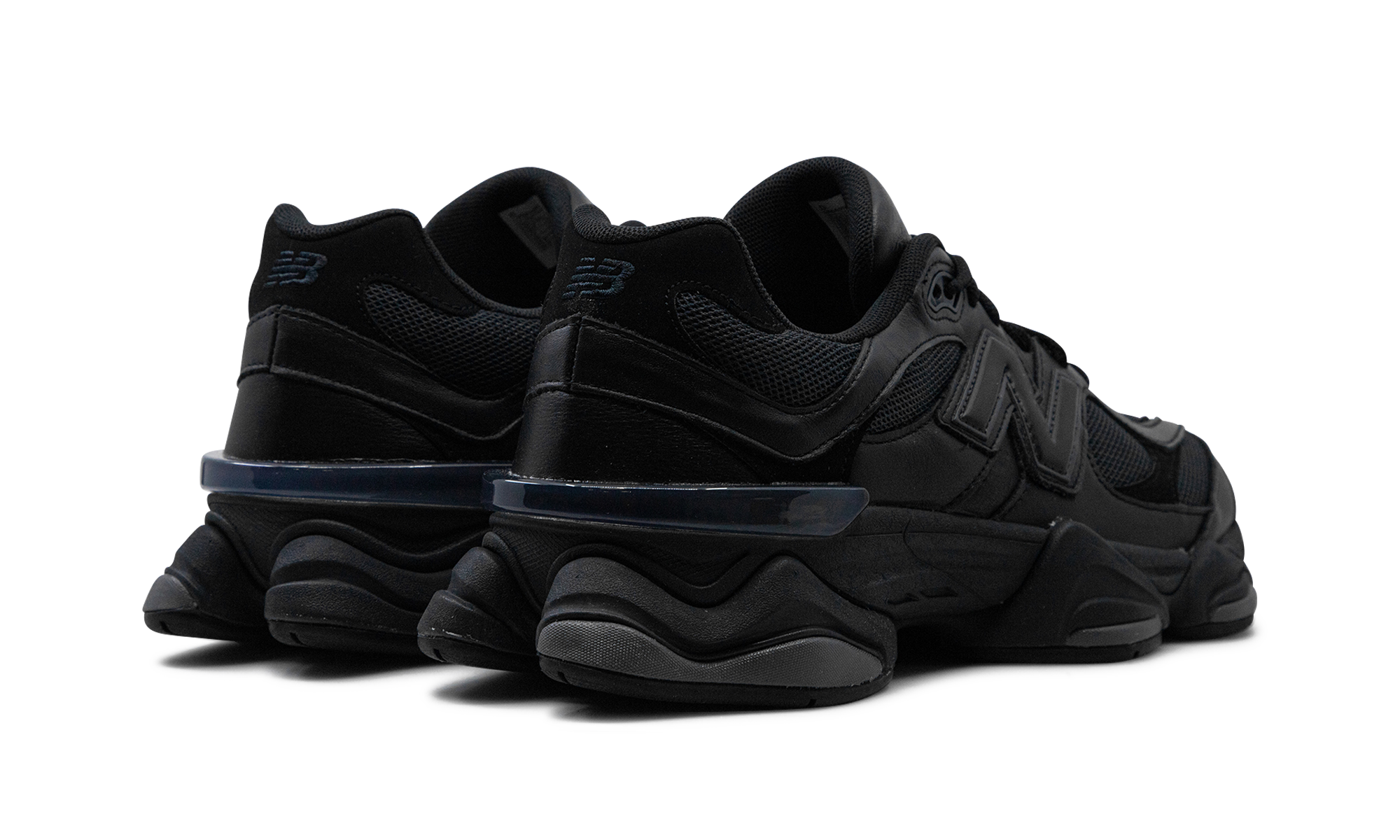 New Balance 9060 Triple Black Leather