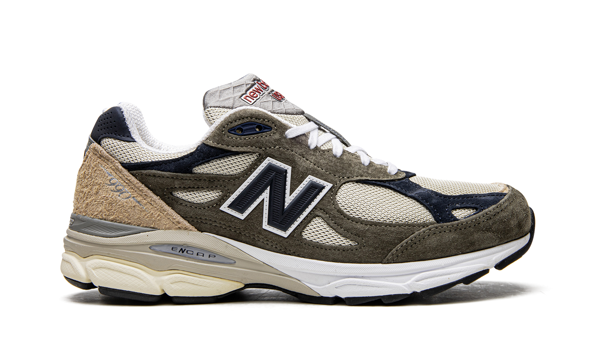 New Balance 990v3 MiUSA Grey Blue Olive