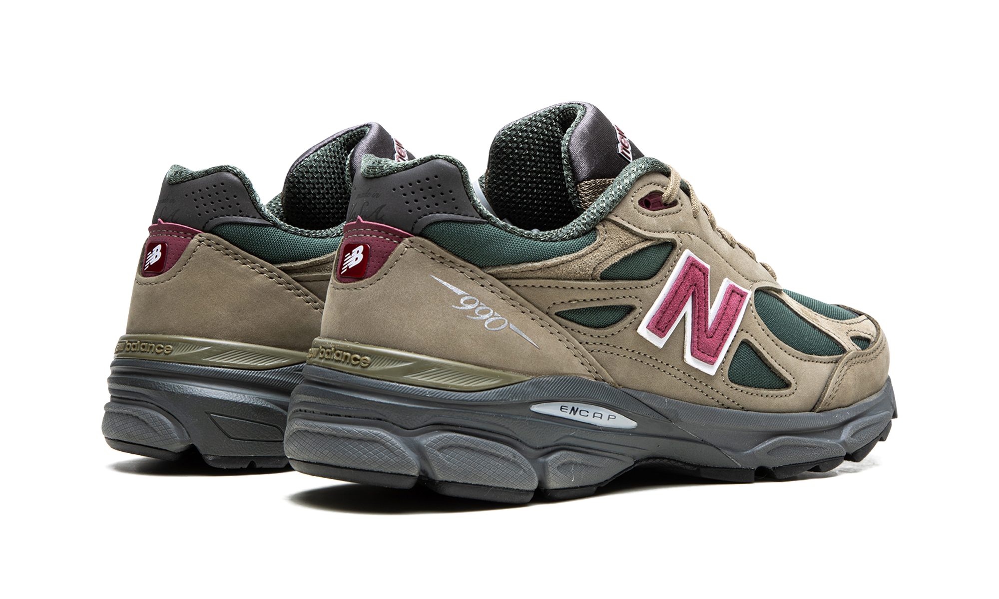 New Balance 990v3 MiUSA Teddy Santis Green Purple