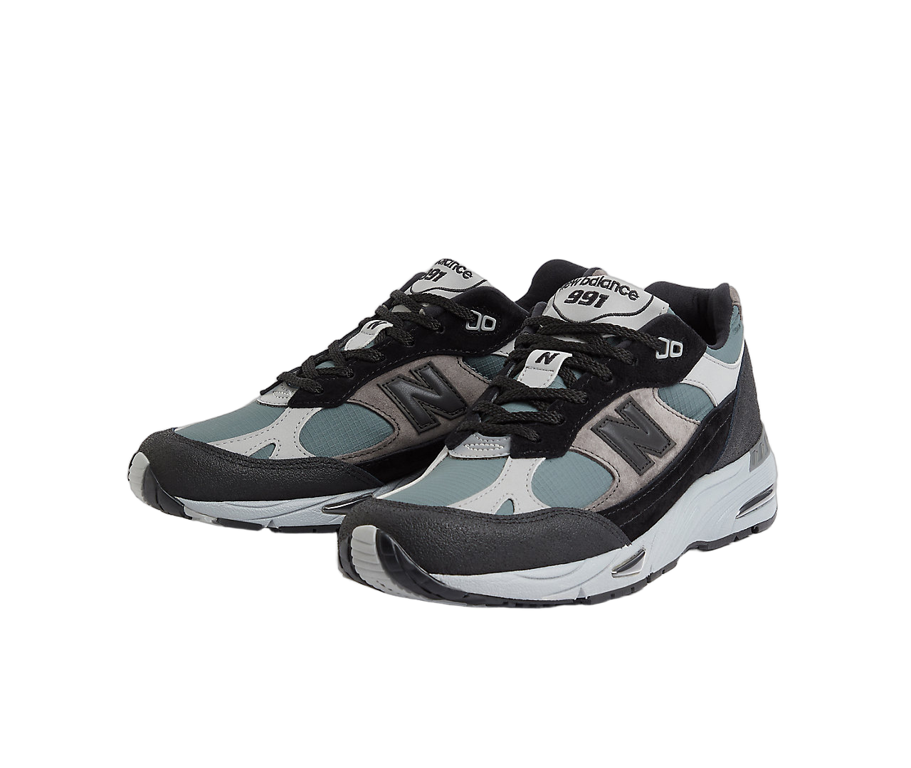 New Balance 991v1 MiUK Urban Winter Pack Black, Black/Turbulence/Monument (M991WTR)