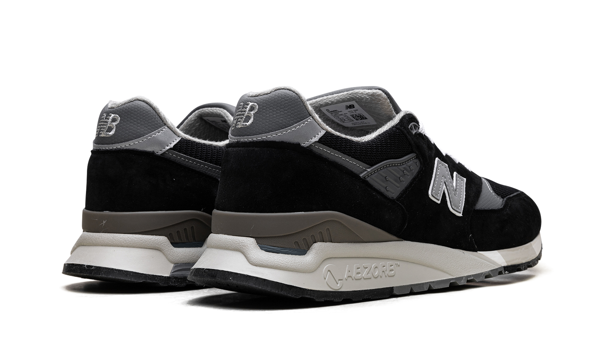New Balance 998 MiUSA Black Silver
