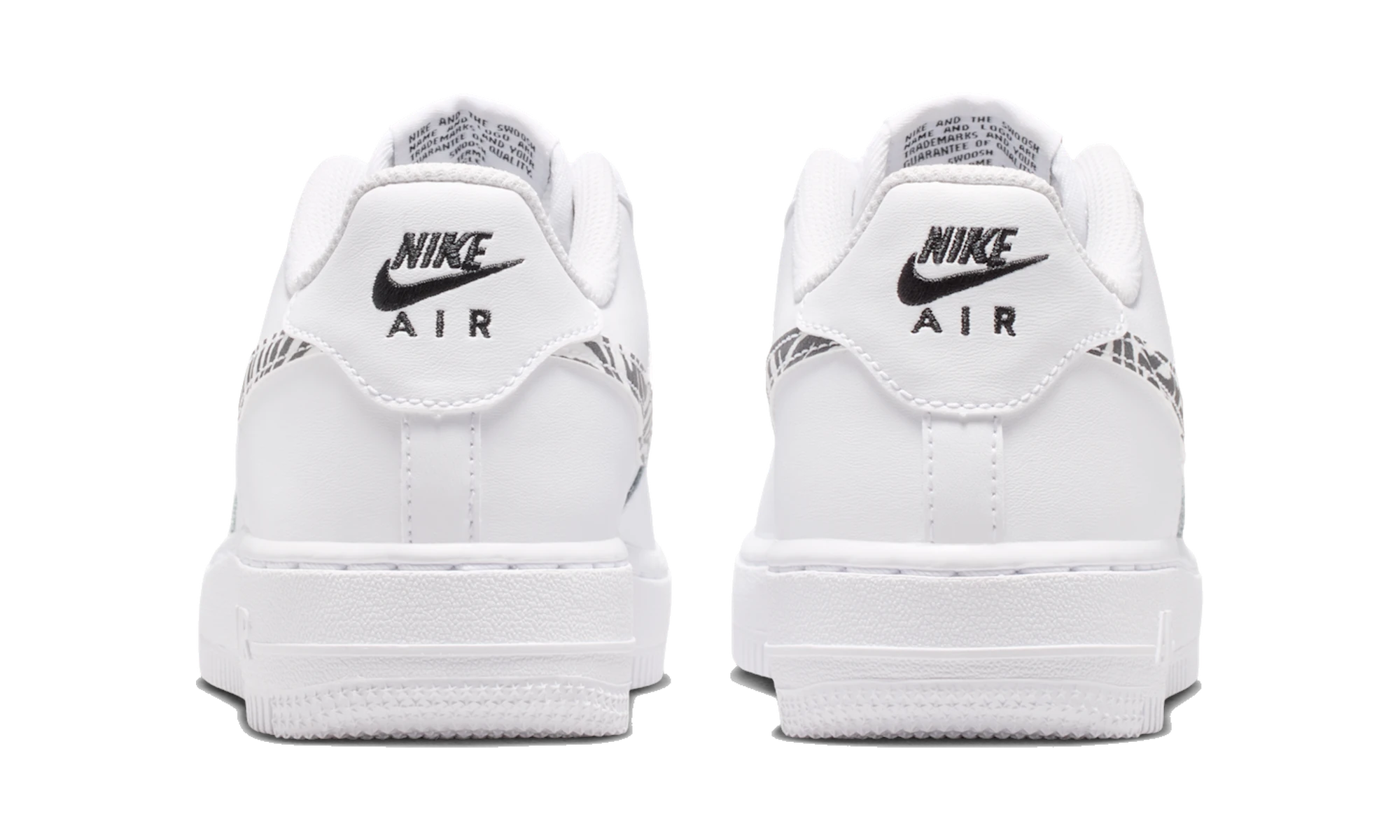 Nike Air Force 1 GS Zebra Swoosh