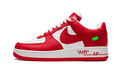 Louis Vuitton Nike Air Force 1 Low By Virgil Abloh White Red