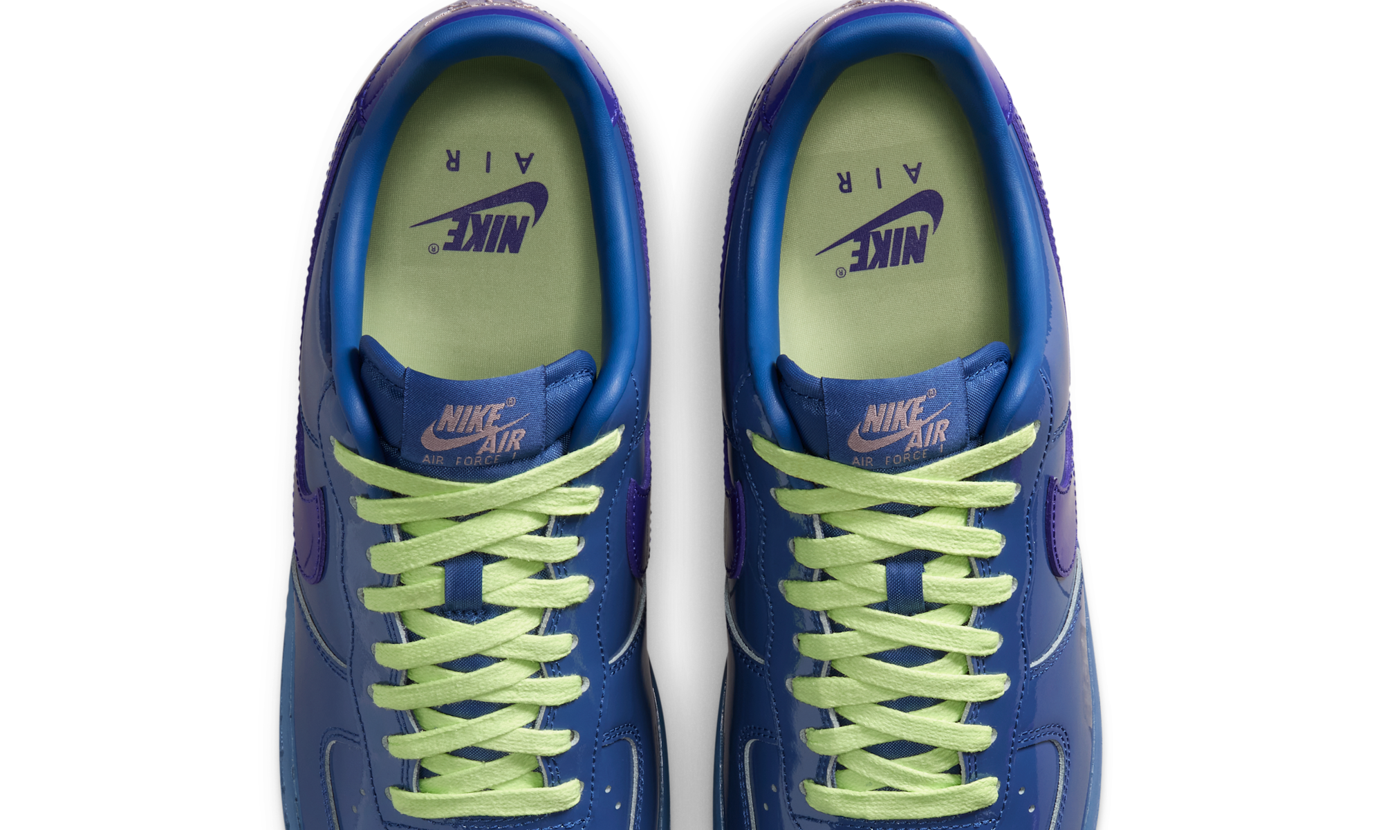 Nike Air Force 1 Low Patent Leather Mystic Navy Grape Ice