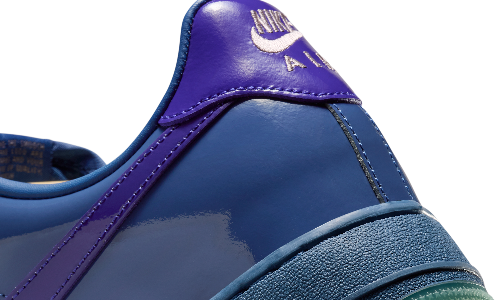 Nike Air Force 1 Low Patent Leather Mystic Navy Grape Ice