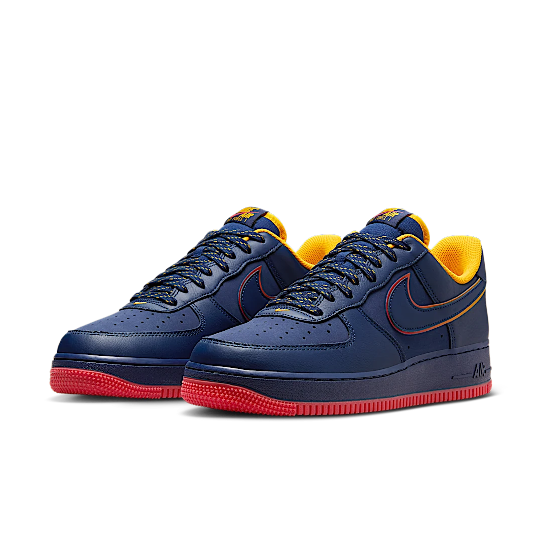 Nike Air Force 1 Low Retro Lettering, Navy/Red/Gold (HV5752-410)