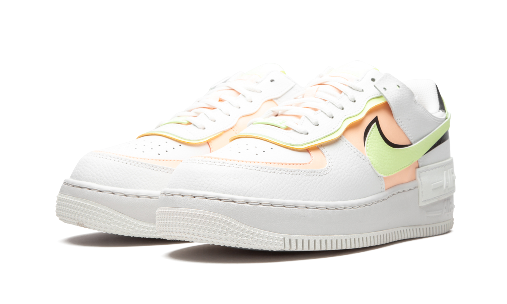 Nike Air Force 1 Low Shadow Summit White Barely Volt Crimson Tint