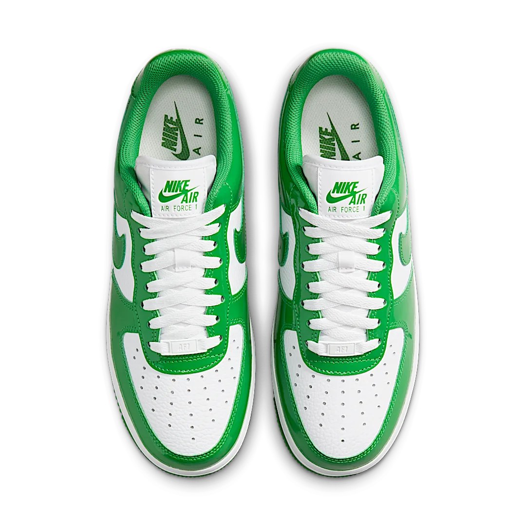 Nike Air Force 1 Low '07 Kelly Green Patent, White/Kelly Green (FJ4801-300)