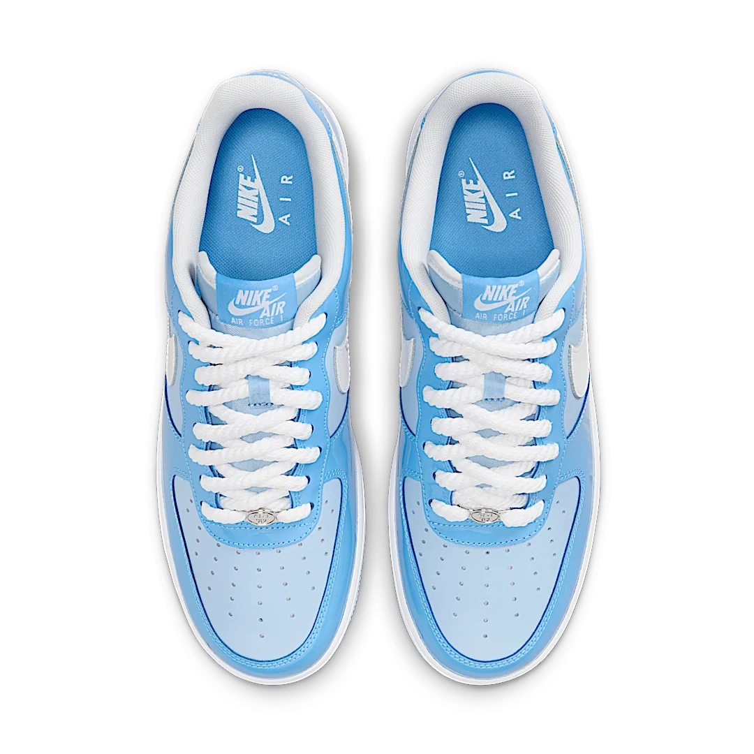 Nike Air Force 1 Low '07 LV8 Phychic Blue White Patent, Psychic Blue/University Blue/White (HV9405-400)