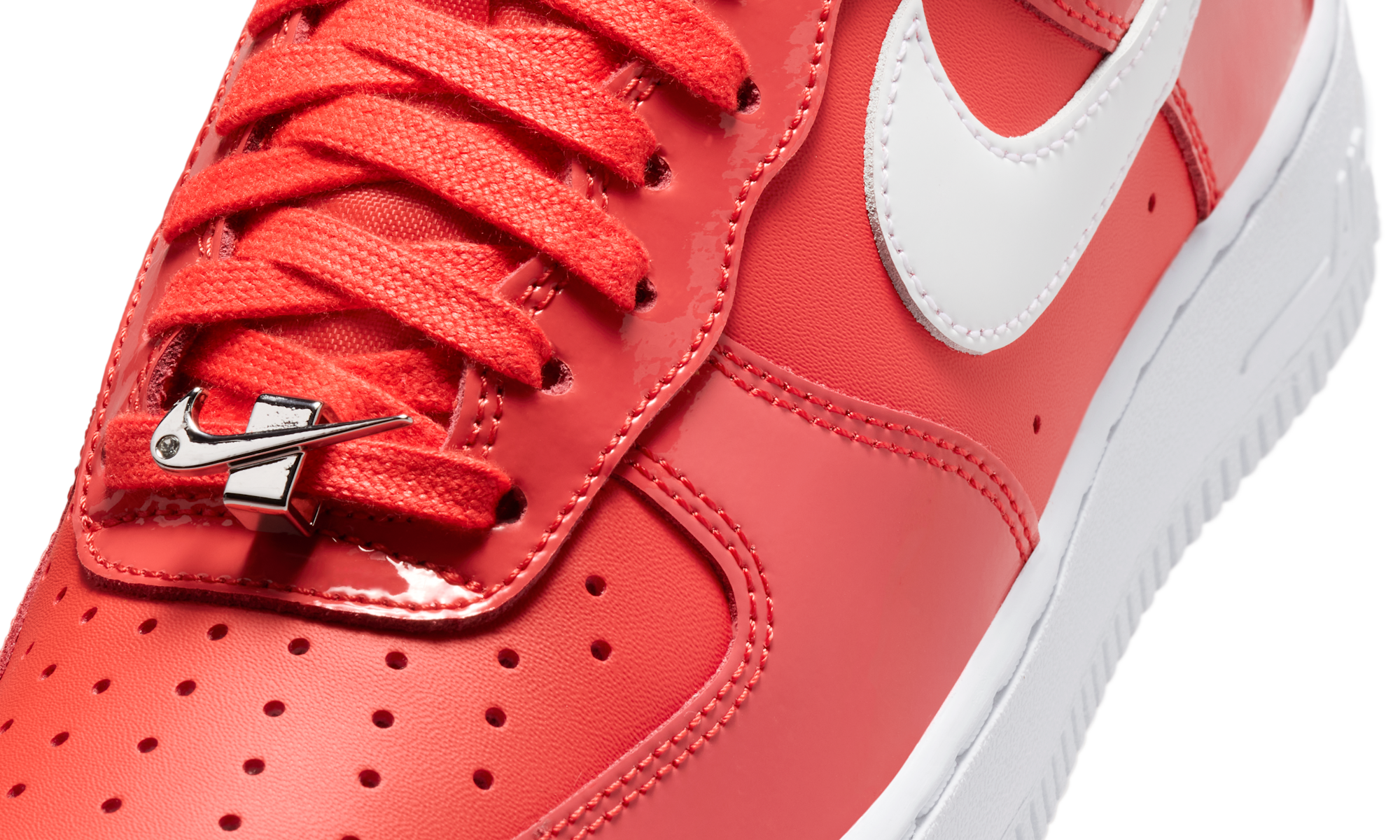 Nike Air Force 1 Low '07 Patent Light Crimson White
