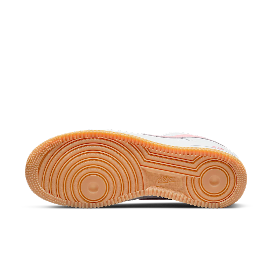 Nike Air Force 1 Low '07 Retro Color of the Month Pink Gum, White/Pink-Gum Yellow-Metallic Gold (DM0576-101)