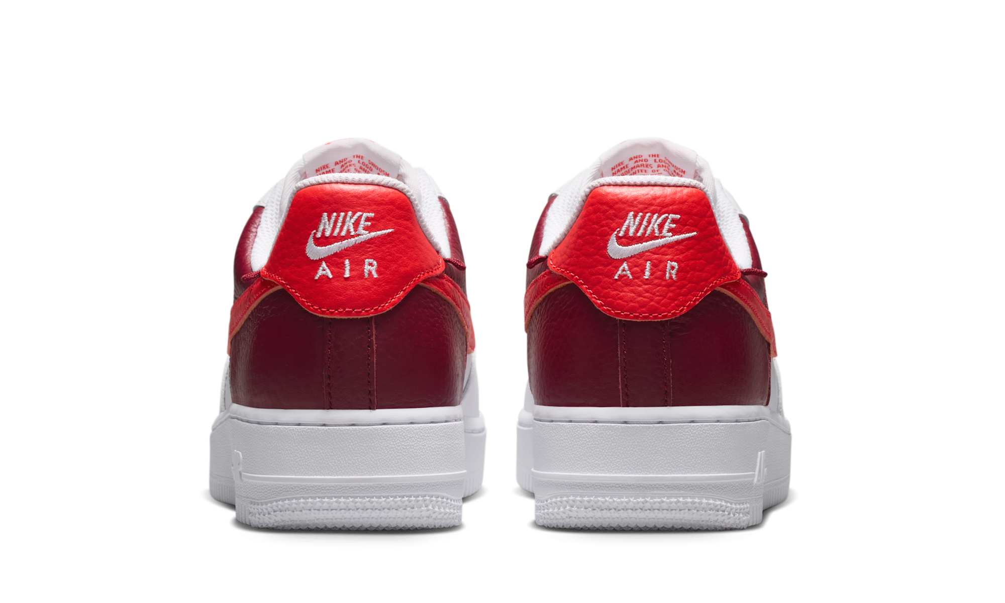 Nike Air Force 1 Low '07 White Light Crimson Gold Charm Bracelet