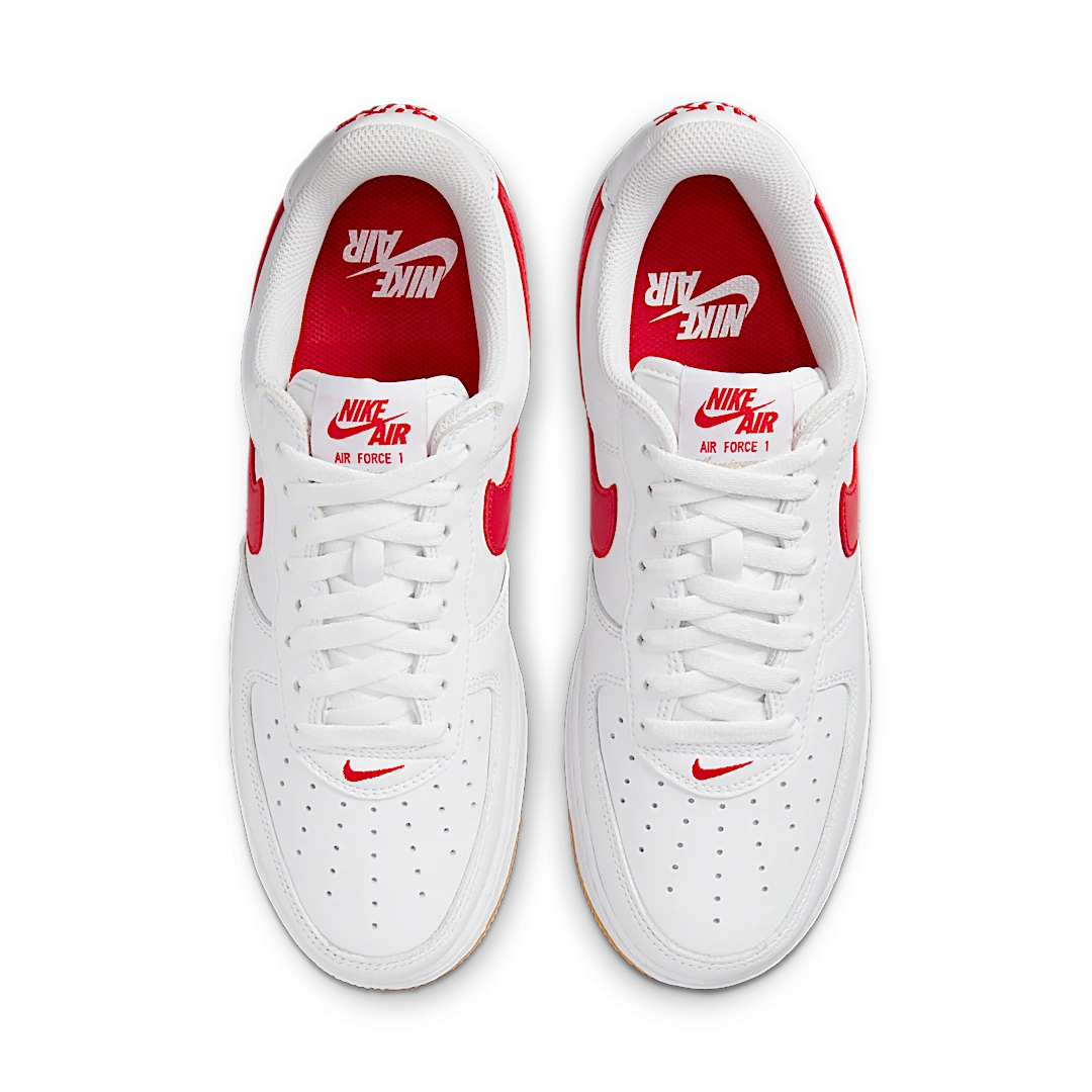 Nike Air Force 1 '07 Low Color of the Month University Red Gum, White/University Red/Gum Yellow (DJ3911-102)