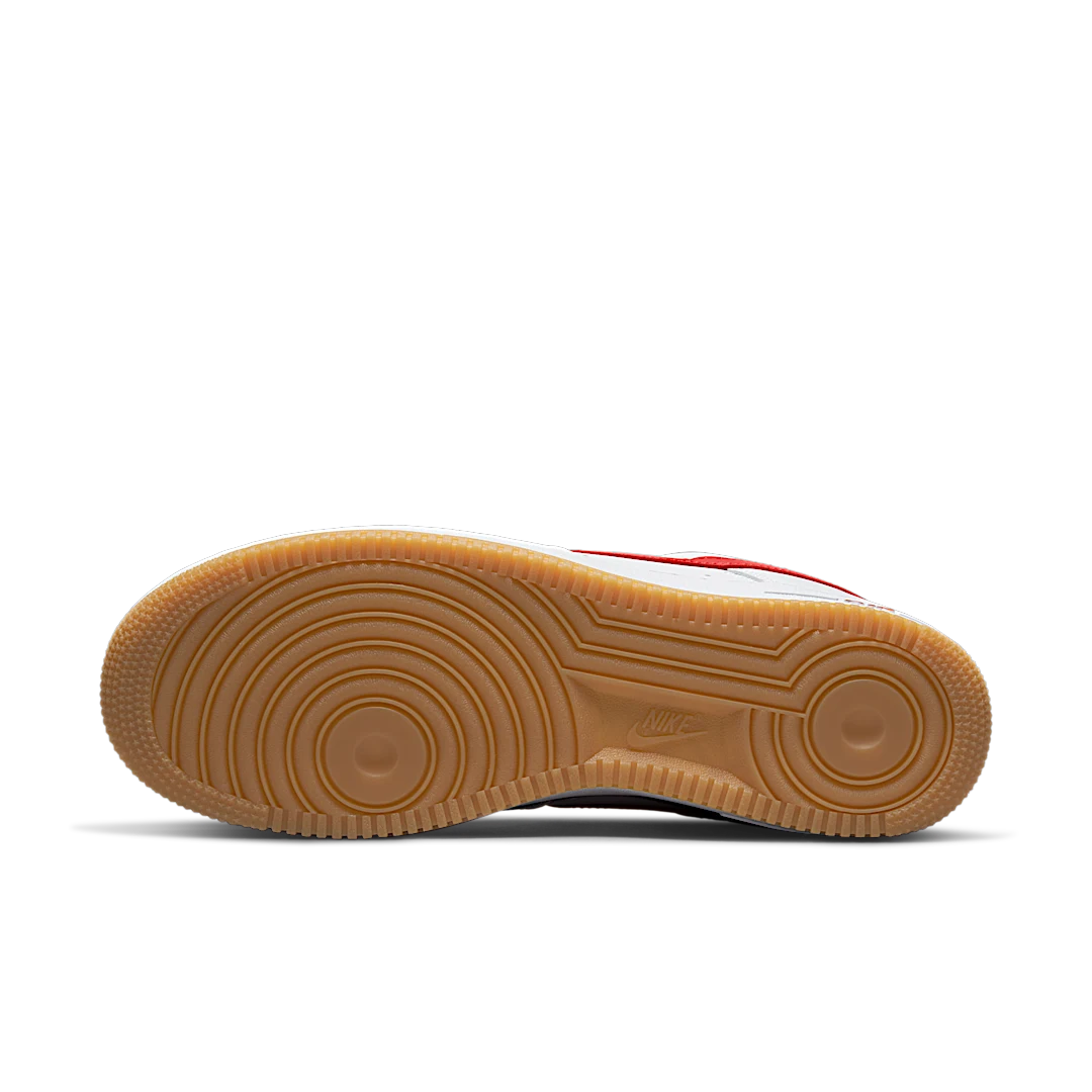 Nike Air Force 1 '07 Low Color of the Month University Red Gum, White/University Red/Gum Yellow (DJ3911-102)