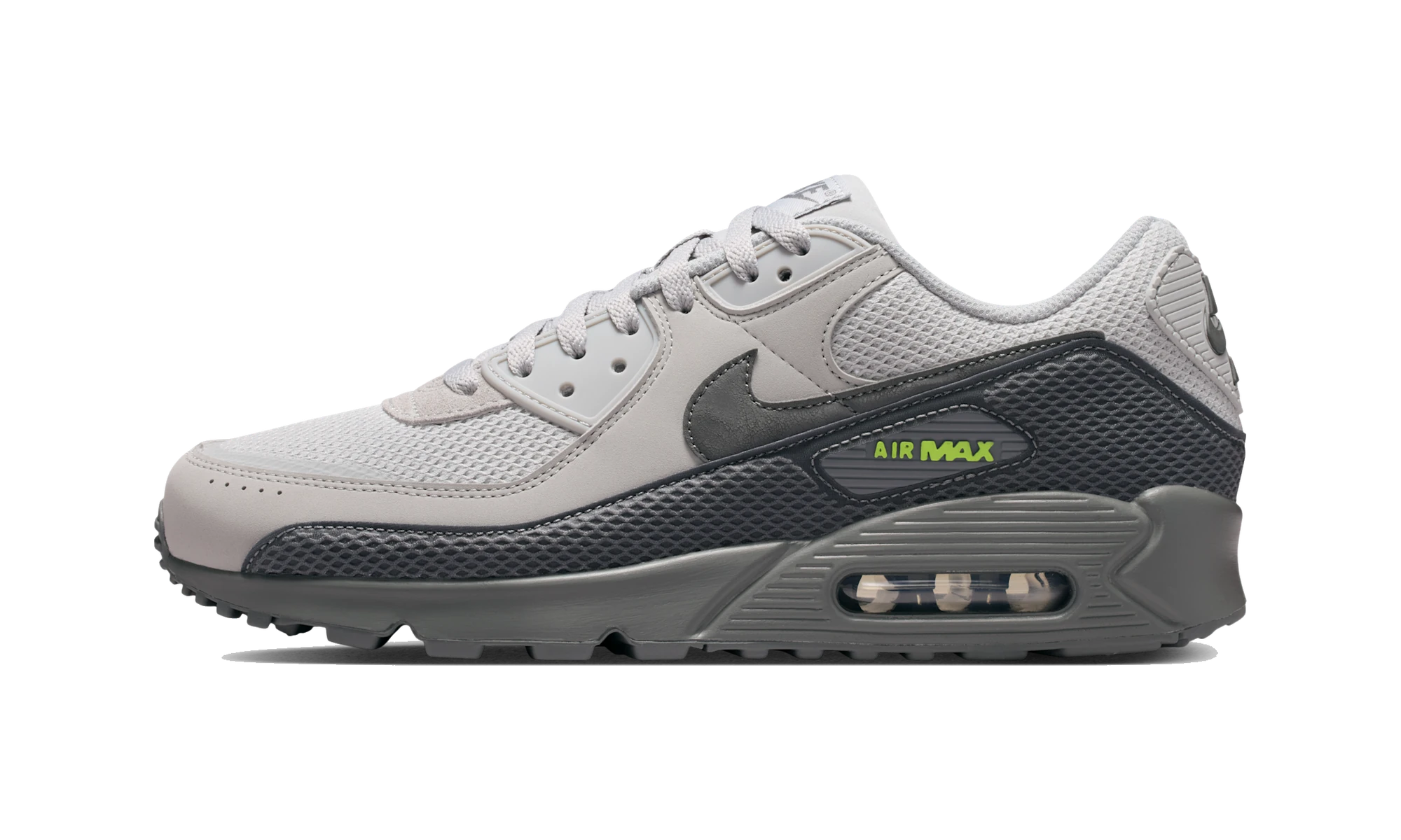 Nike Air Max 90 Premium Light Smoke Grey Volt