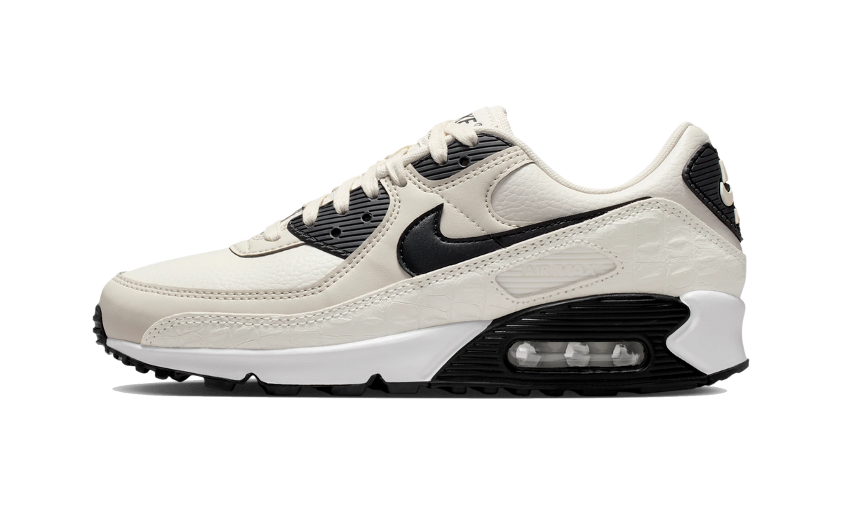 Nike Air Max 90 Sail Croc Print Phantom Black