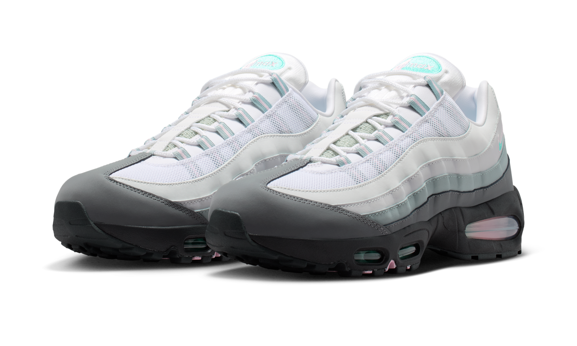 Nike Air Max 95 Big Bubble White Hyper Turquoise Pink Foam