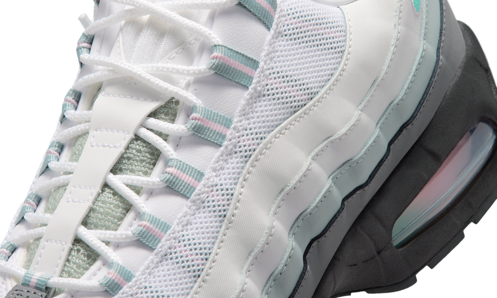 Nike Air Max 95 Big Bubble White Hyper Turquoise Pink Foam