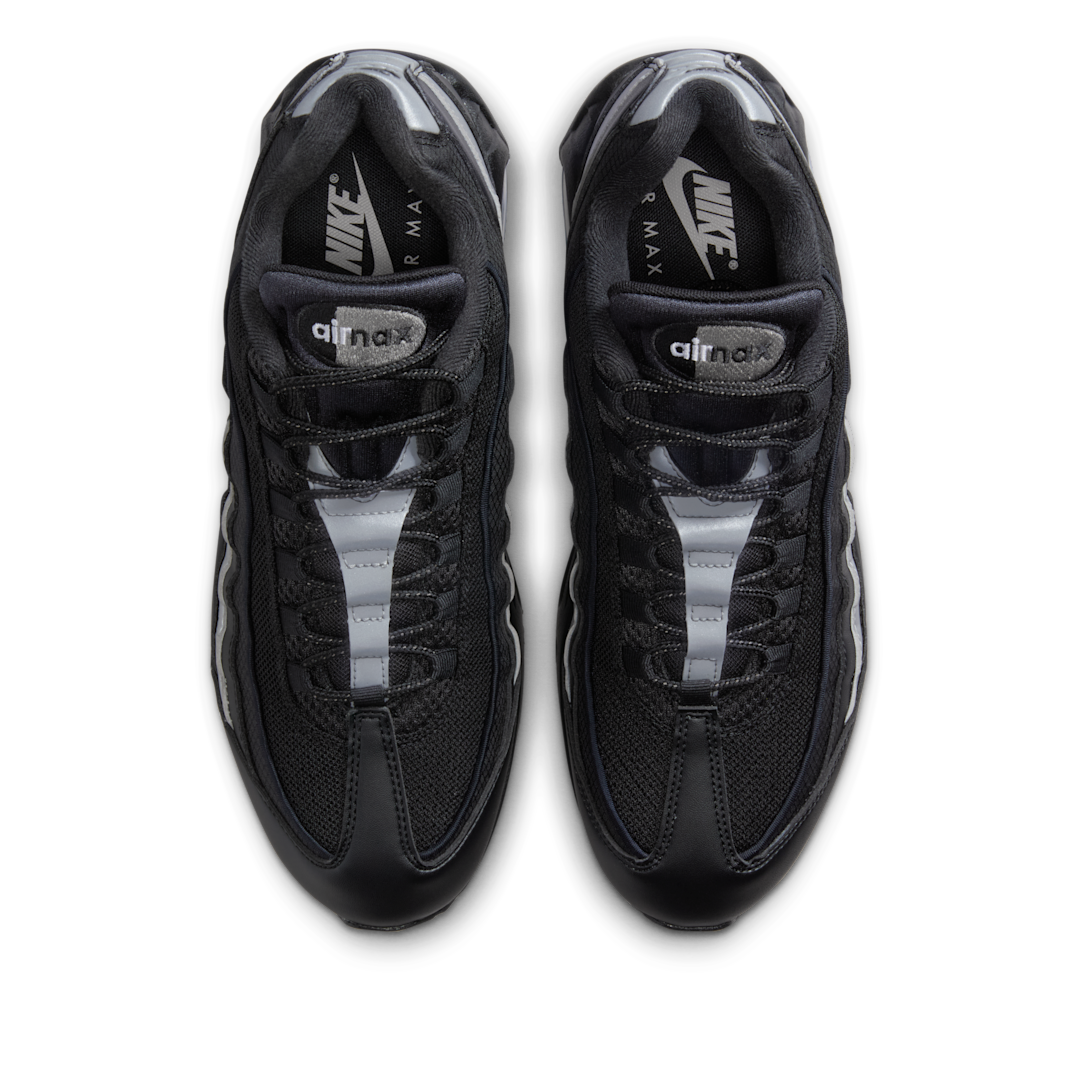 Nike Air Max 95 OG Big Bubble Black White Metallic Silver, Black/Black/White/Metallic Silver (IB1667-003)