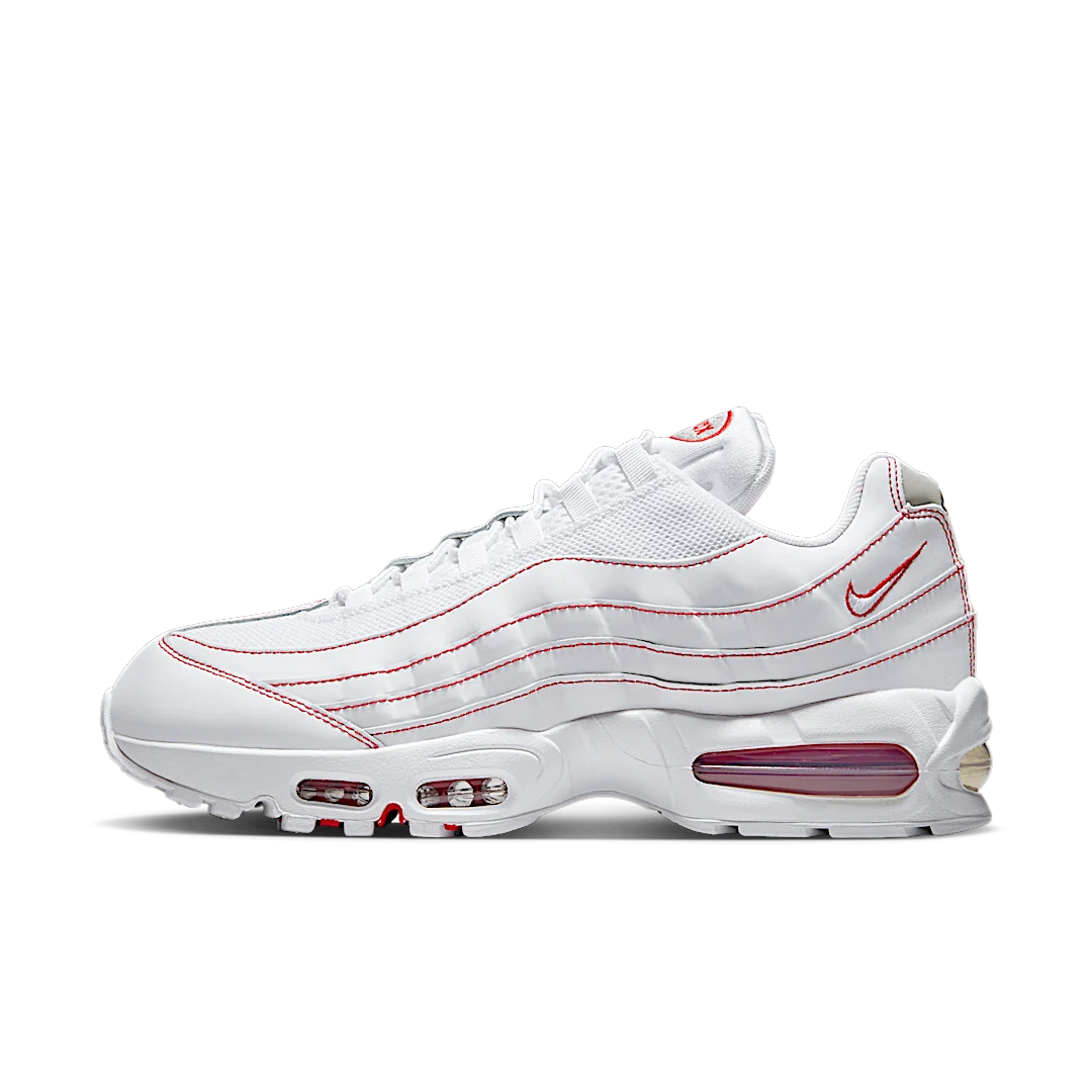 Nike Air Max 95 OG Big Bubble White University Red, White/University Red/Wolf Grey (IB7936-100)