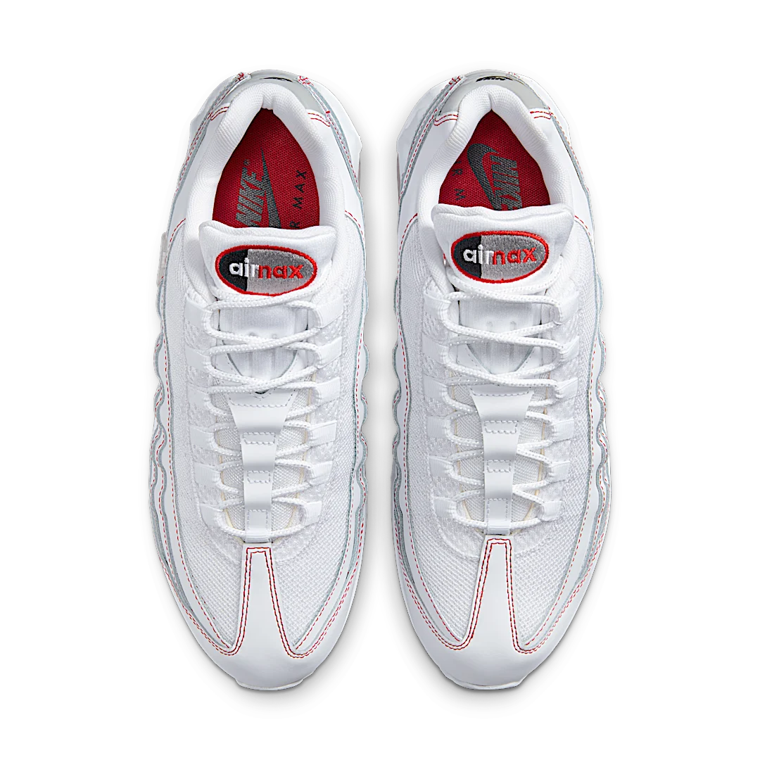 Nike Air Max 95 OG Big Bubble White University Red, White/University Red/Wolf Grey (IB7936-100)