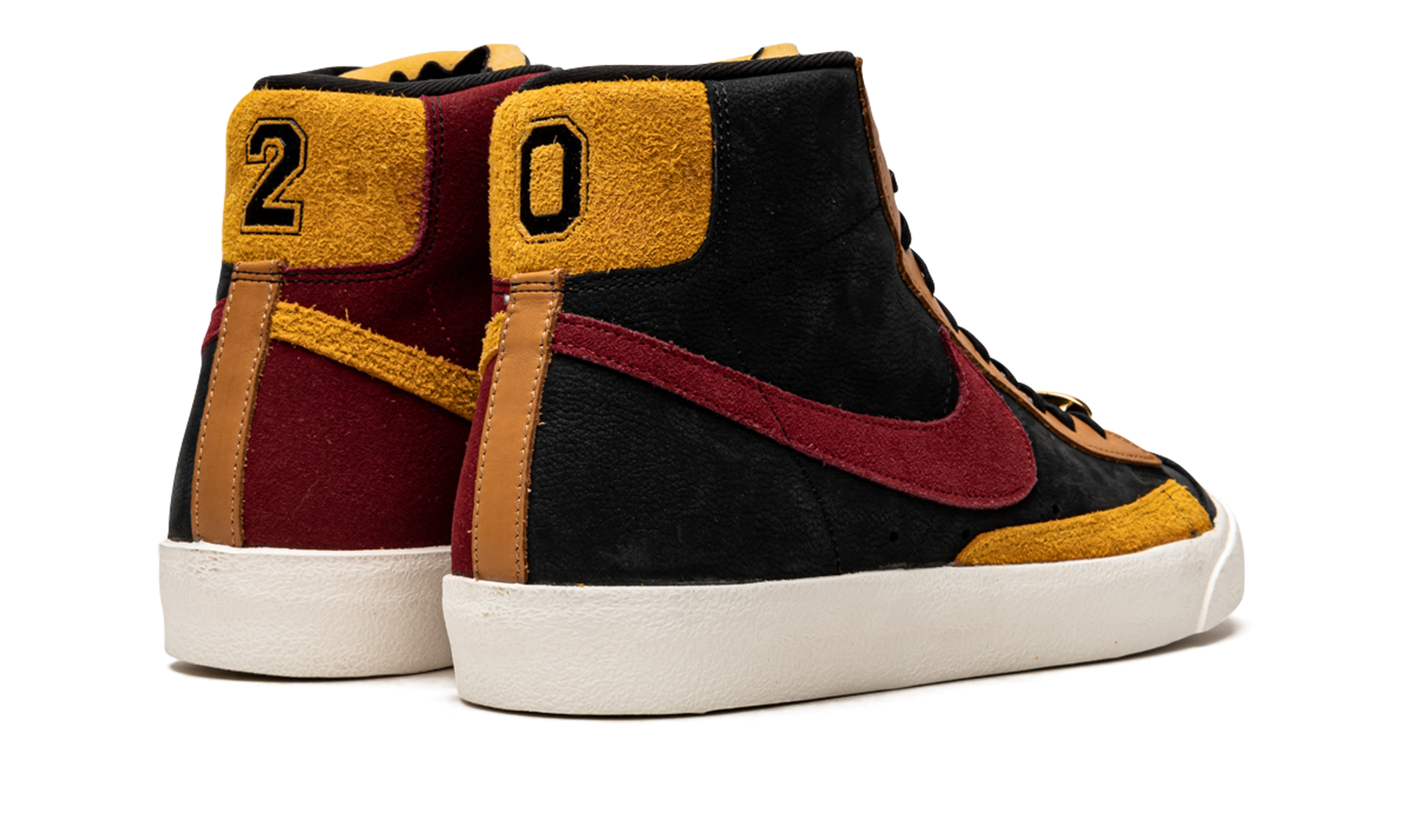 Nike Blazer Mid 77 Black Team Red University Gold