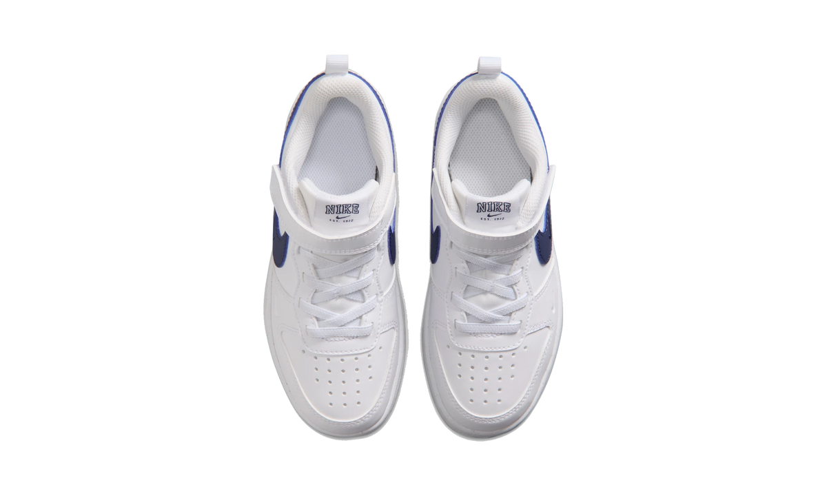 Nike Court Borough Low PS White Midnight Navy