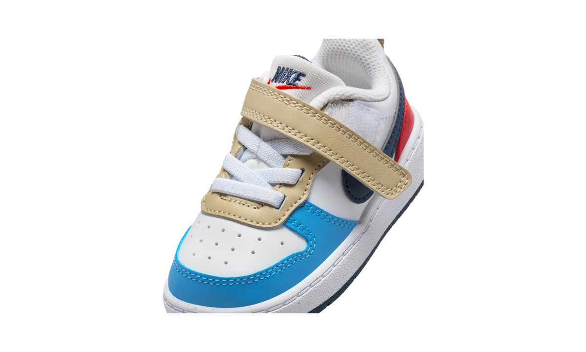 Nike Court Borough Low Recraft White Thunder Blue Light Crimson (TD)