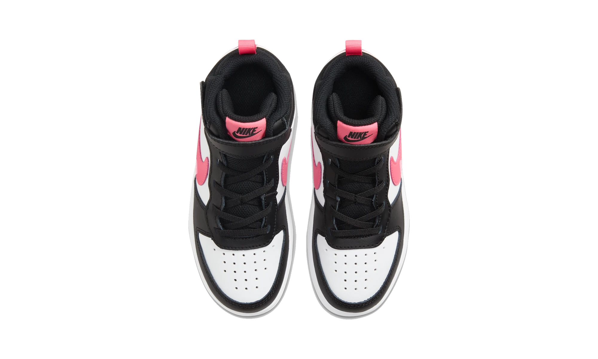 Nike Court Borough Mid 2 Black White Sunset Pulse (PS)