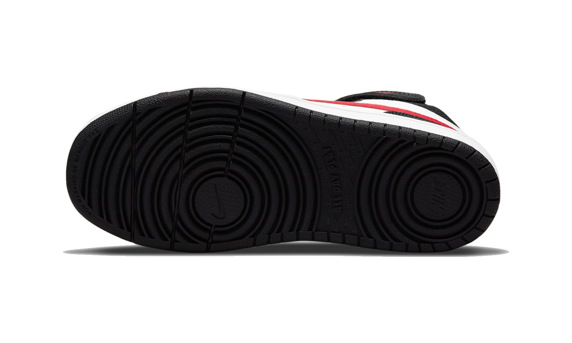 Nike Court Borough Mid 2 White Black University Red (PS)