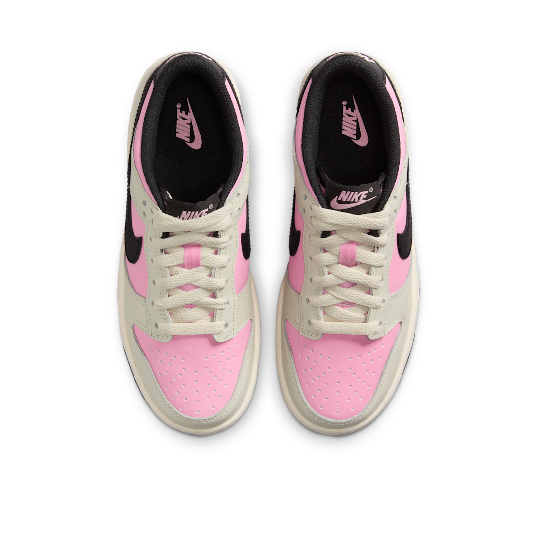 Nike Dunk Low Pink Rise Light Orewood Brown Pale Ivory Black, Pink Rise/Light Orewood Brown/Pale Ivory/Black (FB9109-601)