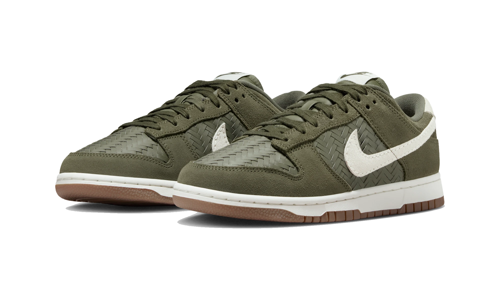 Nike Dunk Low Premium SE Woven Medium Olive Gum