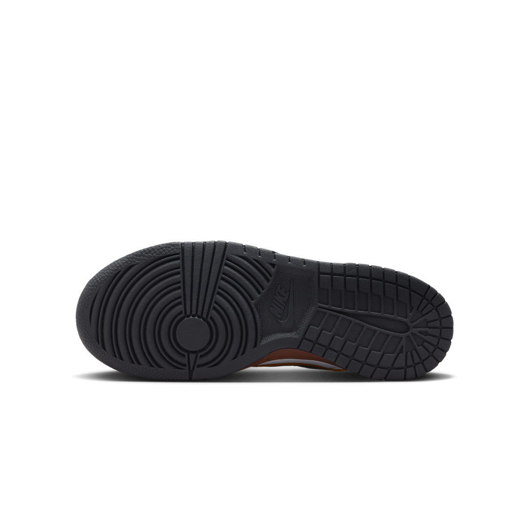 Nike Dunk Low SE Panda-Monium White Black Fauna Brown, White/Black/Fauna Brown/Bright Citron (HQ9294-100)