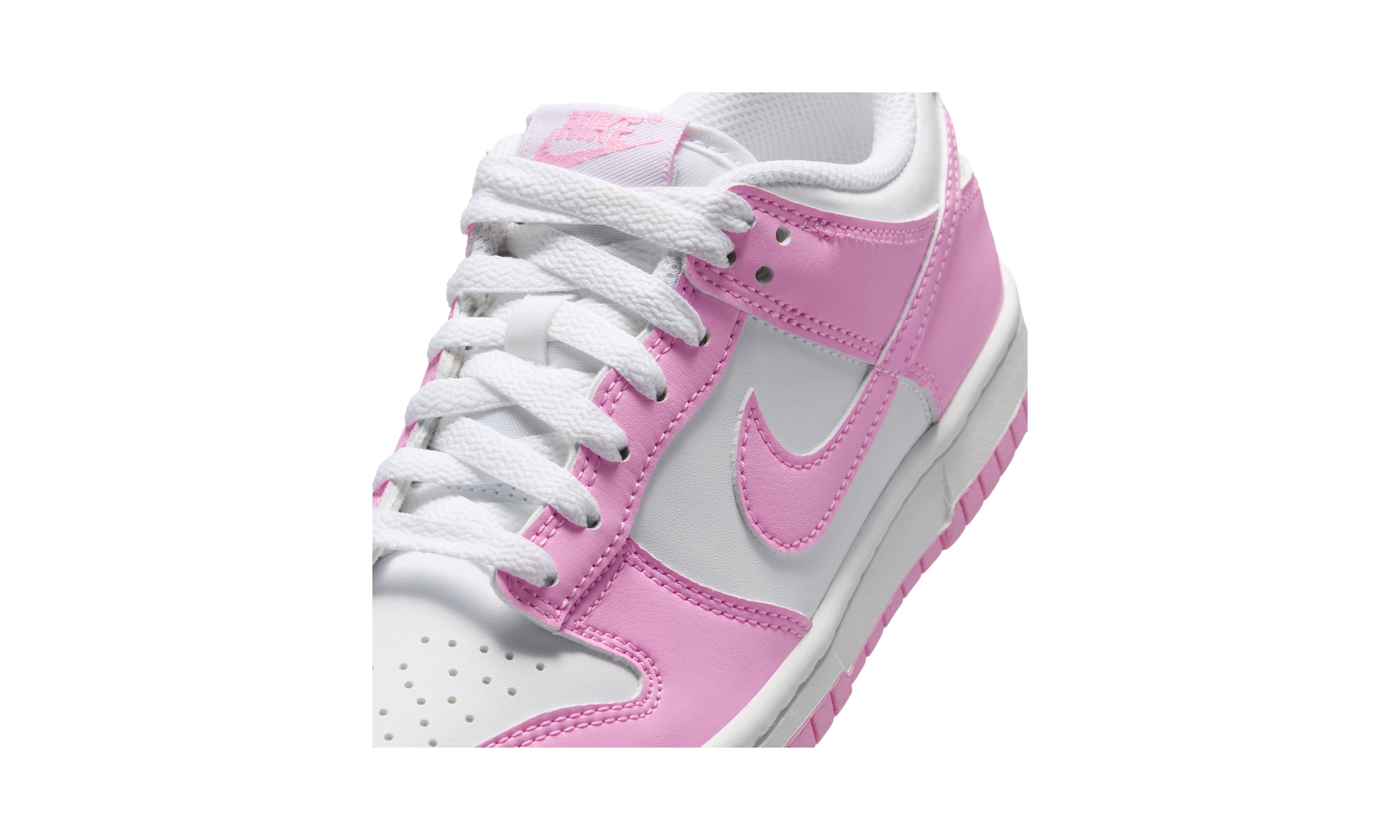Nike Dunk Low White Pink Rise