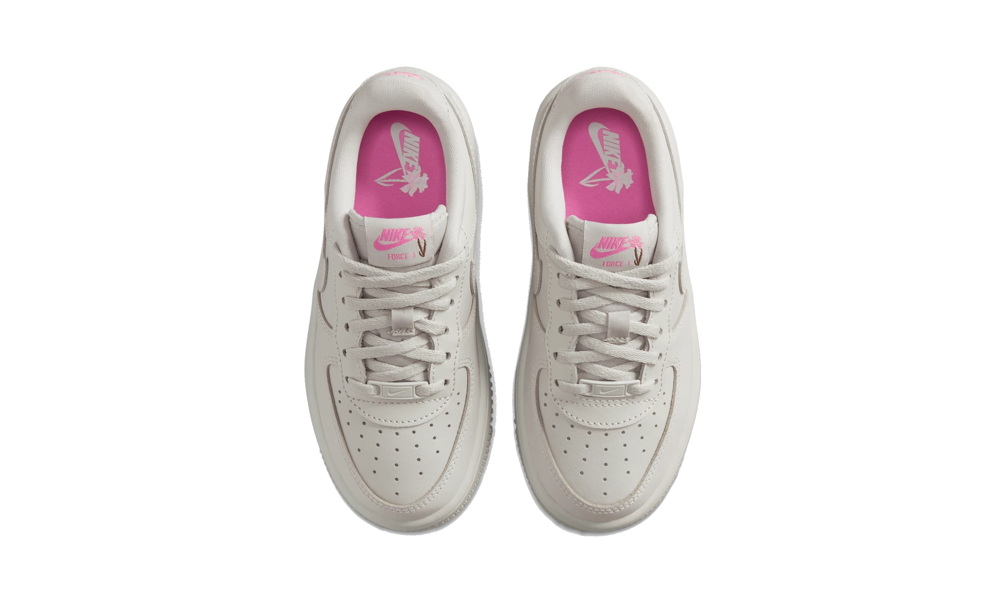 Nike Force 1 Low Light Bone Playful Pink (PS)