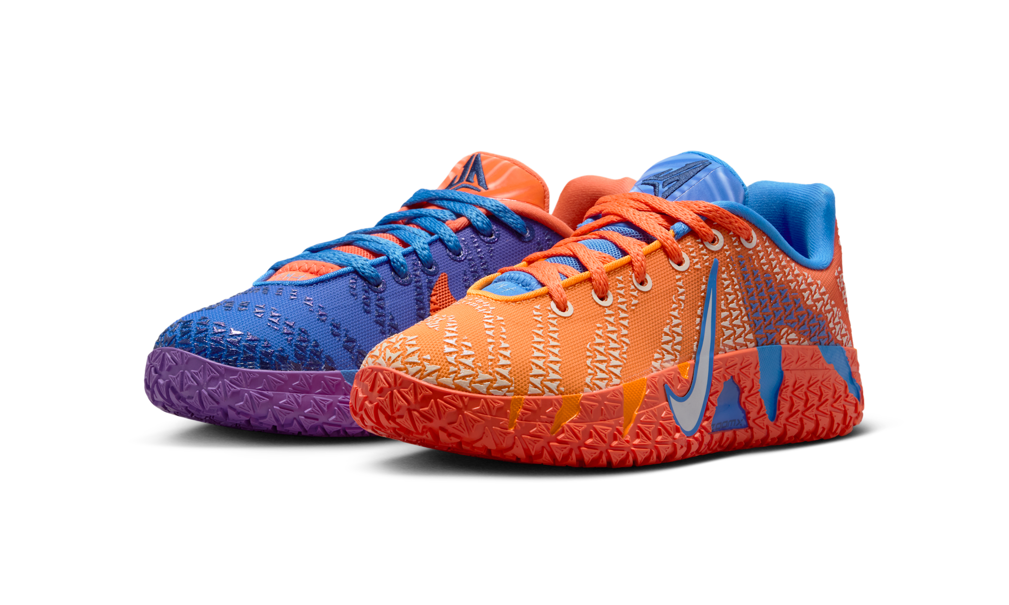 Nike Ja 3 Blue Crystal Turf Orange Midnight Navy Metallic Silver