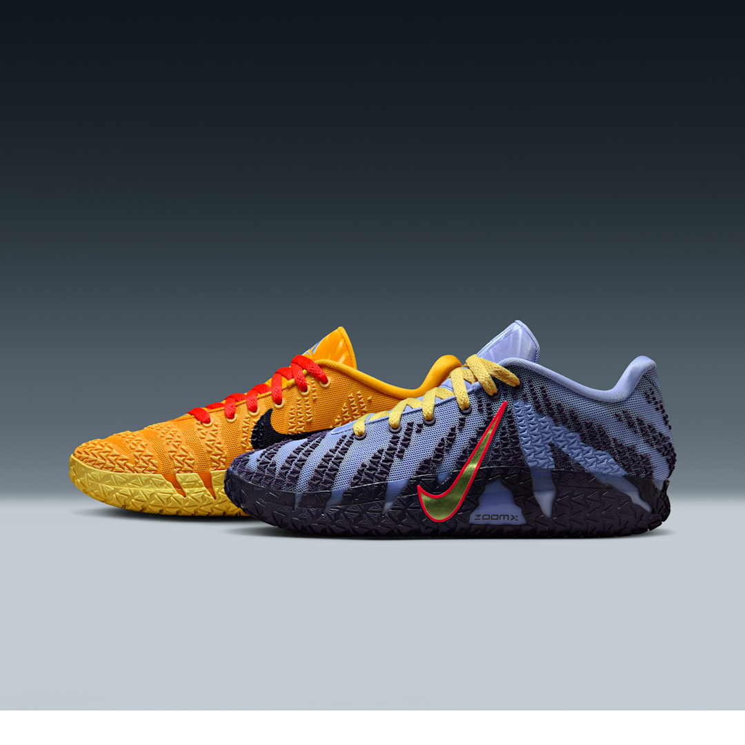 Nike Ja 3 Hustle & Flow, Soft Yellow/Purple Dynasty/Volt Tint/Light Thistle/Bright Crimson (HF2793-700)