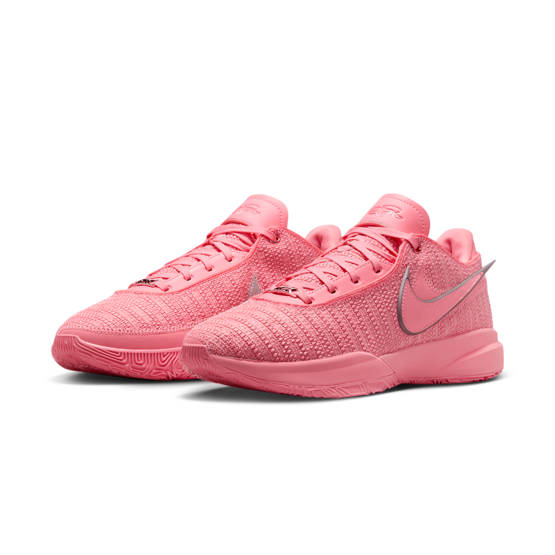 Nike LeBron 20 Pink Diamond, Pink Gaze/Metallic Silver/Pink Gaze (DJ5423-600 / DJ5422-600)