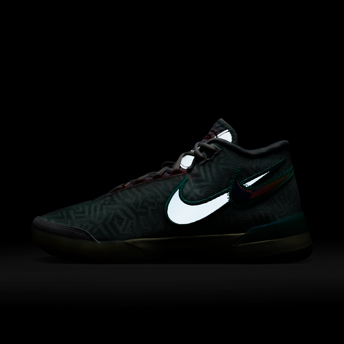 Nike LeBron NXXT Genisus White Aurora Green Siren Red Aegean Storm