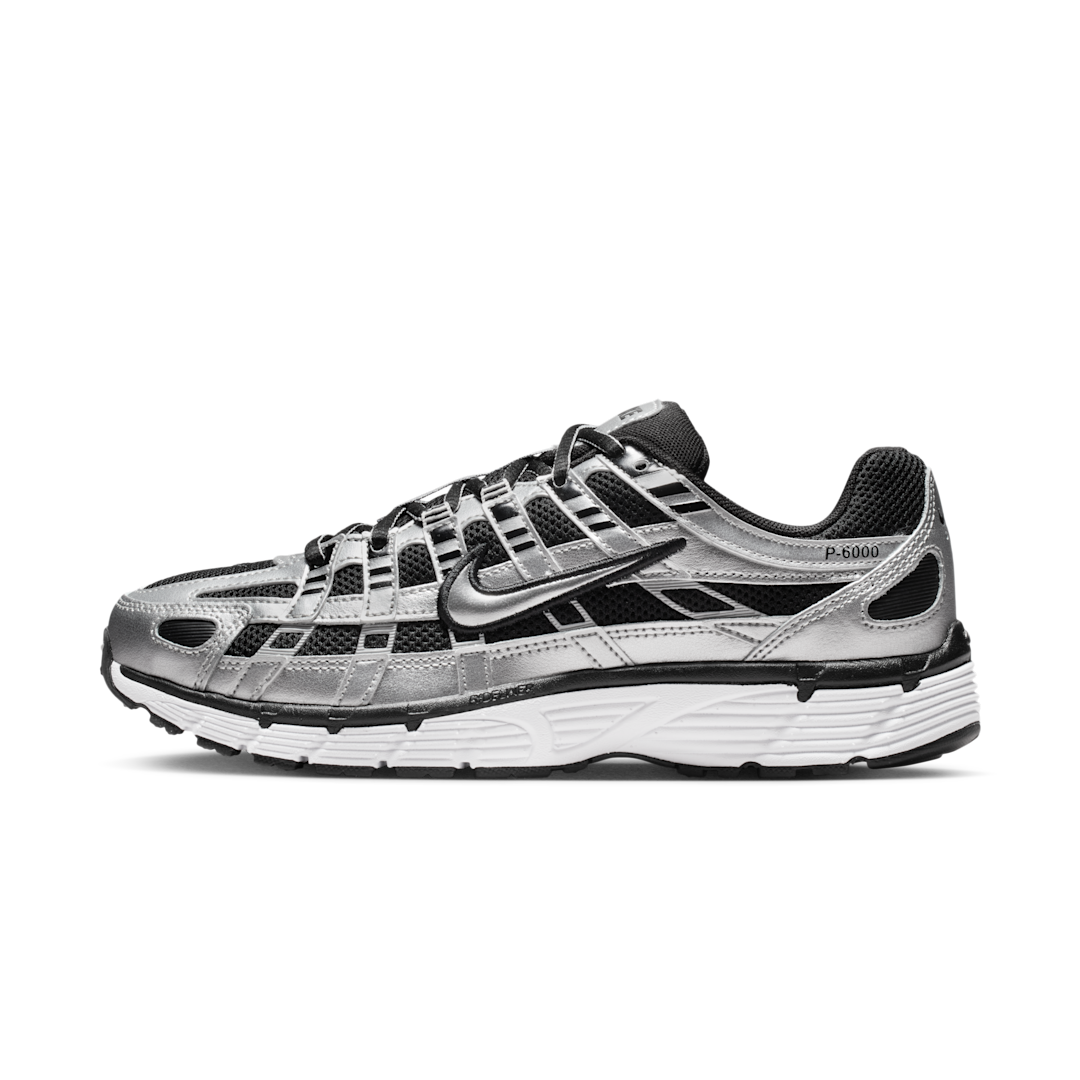 Nike P-6000 Metallic Silver Black White, Metallic Silver/Black/White/Metallic Silver (BV1021-013)