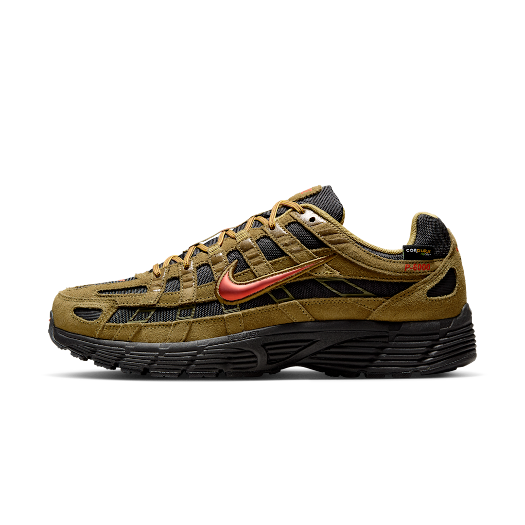 Nike P-6000 Premium Cordura Olive Flak Black Picante Red, Olive Flak/Black/Quantum Moss/Picante Red (IH0946-300)