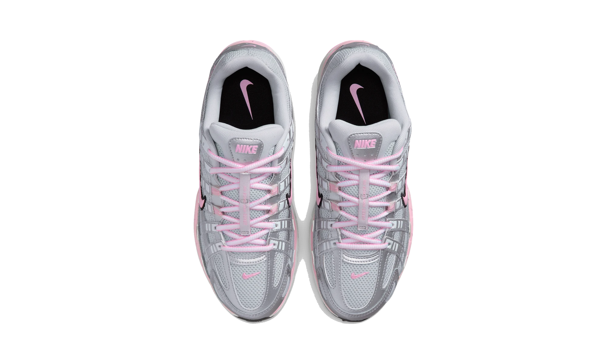 Nike P-6000 Pure Platinum Metallic Silver Black Pink