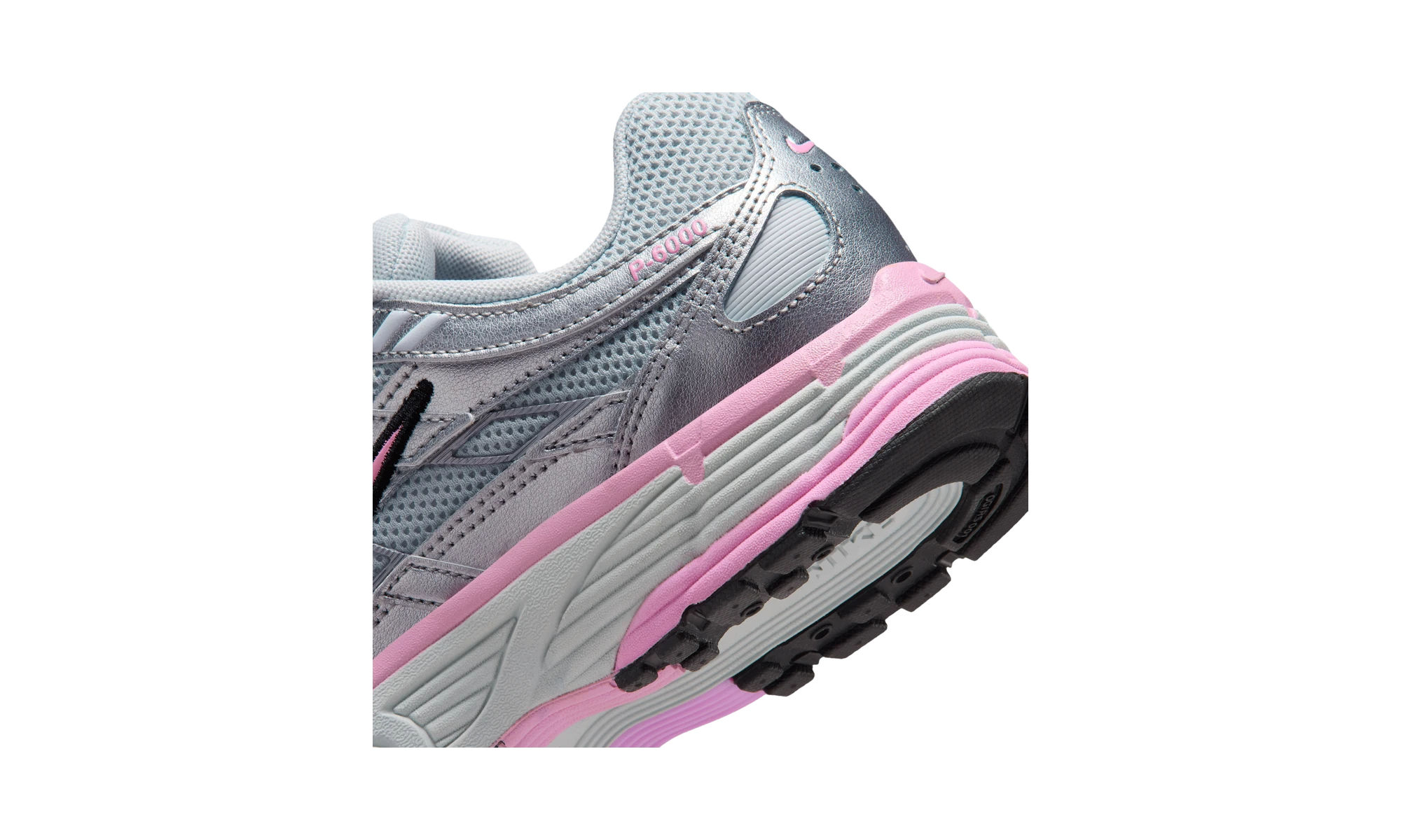 Nike P-6000 Pure Platinum Metallic Silver Black Pink