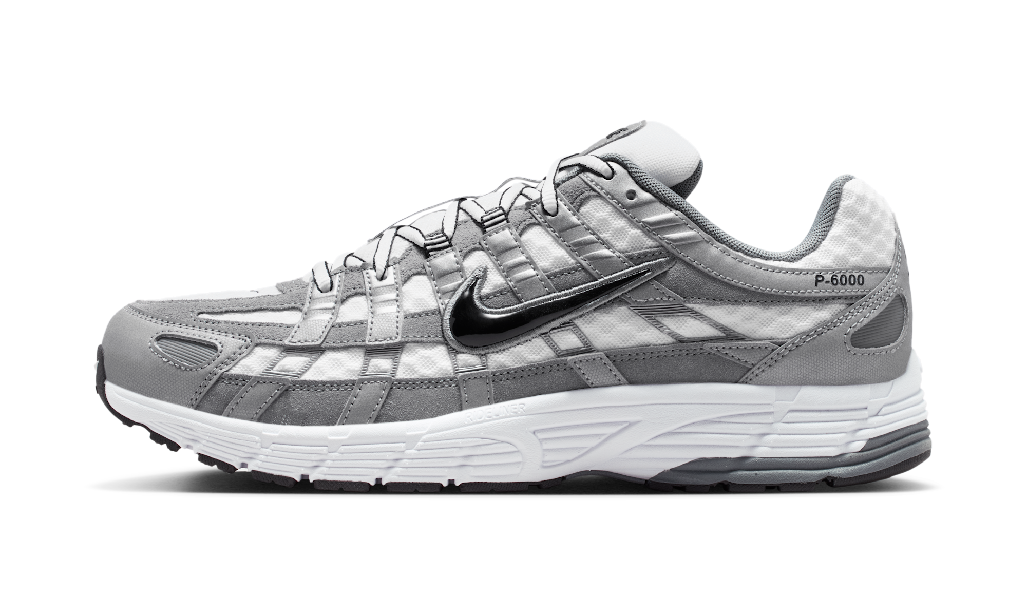 Nike P-6000 White Metallic Cool Grey Black