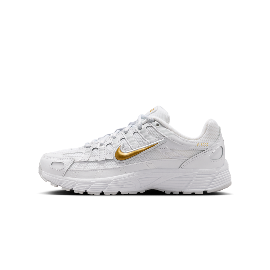 Nike P-6000 White Metallic Gold, White/Pure Platinum/Metallic Gold (HV5064-102)
