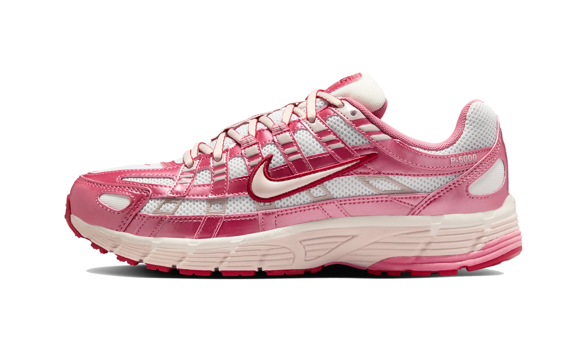 Nike P-6000 White Silt Red Peony