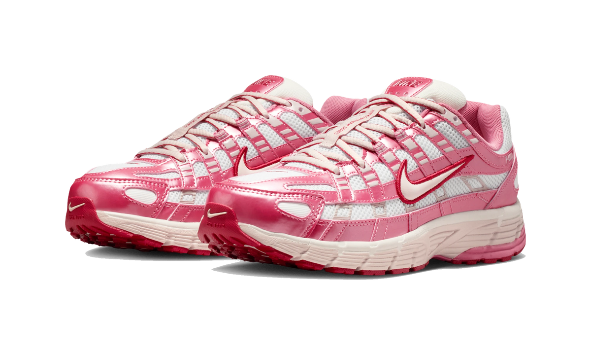 Nike P-6000 White Silt Red Peony